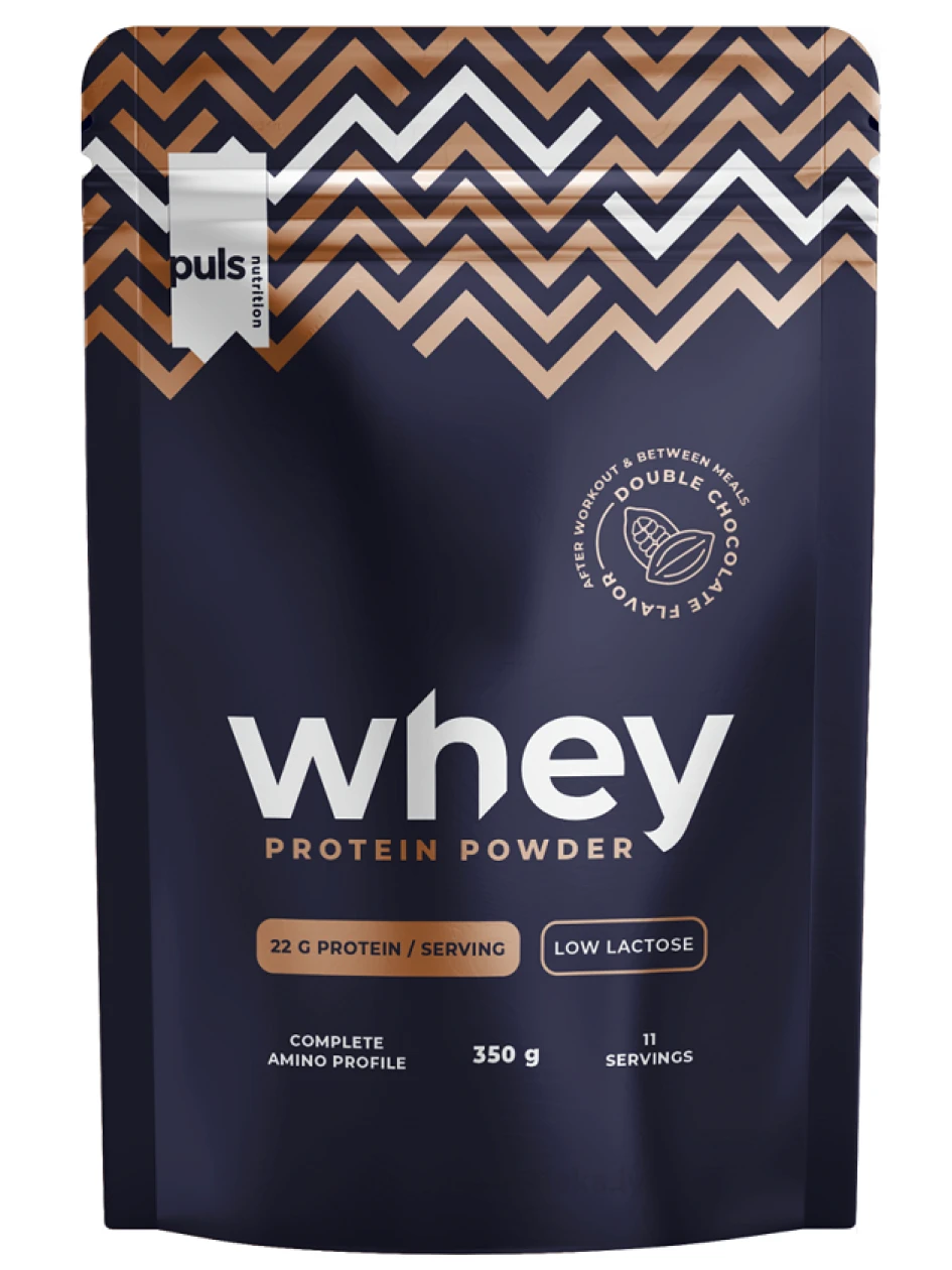 Puls Whey Topeltšokolaadimaitseline valgupulber, 350 g | internetaptieka.lv