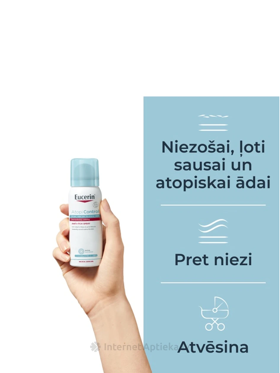 Eucerin AtopiControl аэрозоль от зуда, 50 мл | internetaptieka.lv
