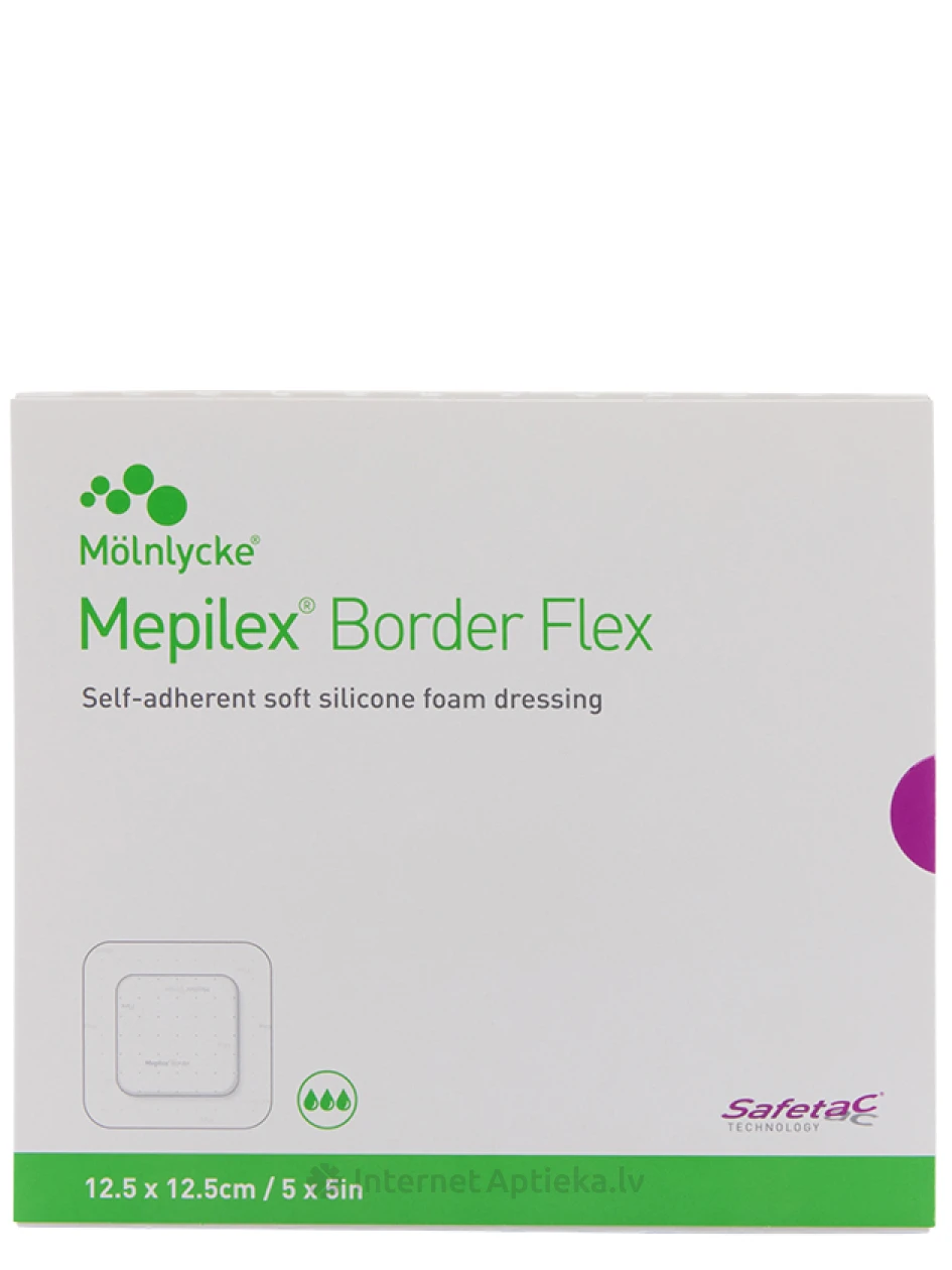 Mepilex Border Flex plaaster 12,5 x 12,5 cm, 5 tk. | internetaptieka.lv