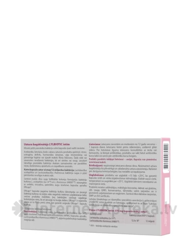 LYLBIOTIC intim, 15 kapslit | internetaptieka.lv
