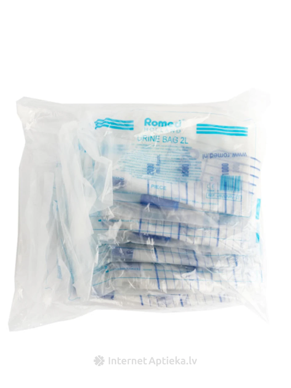 Romed Мочеприемник со сливом 2л, 10 шт | internetaptieka.lv