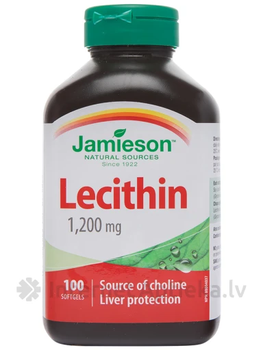 Jamieson Lecithin lecitīns 1200 mg, 100 kapsulas | internetaptieka.lv