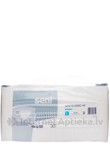 Seni Classic HE Large Подгузники, 30 шт. | internetaptieka.lv