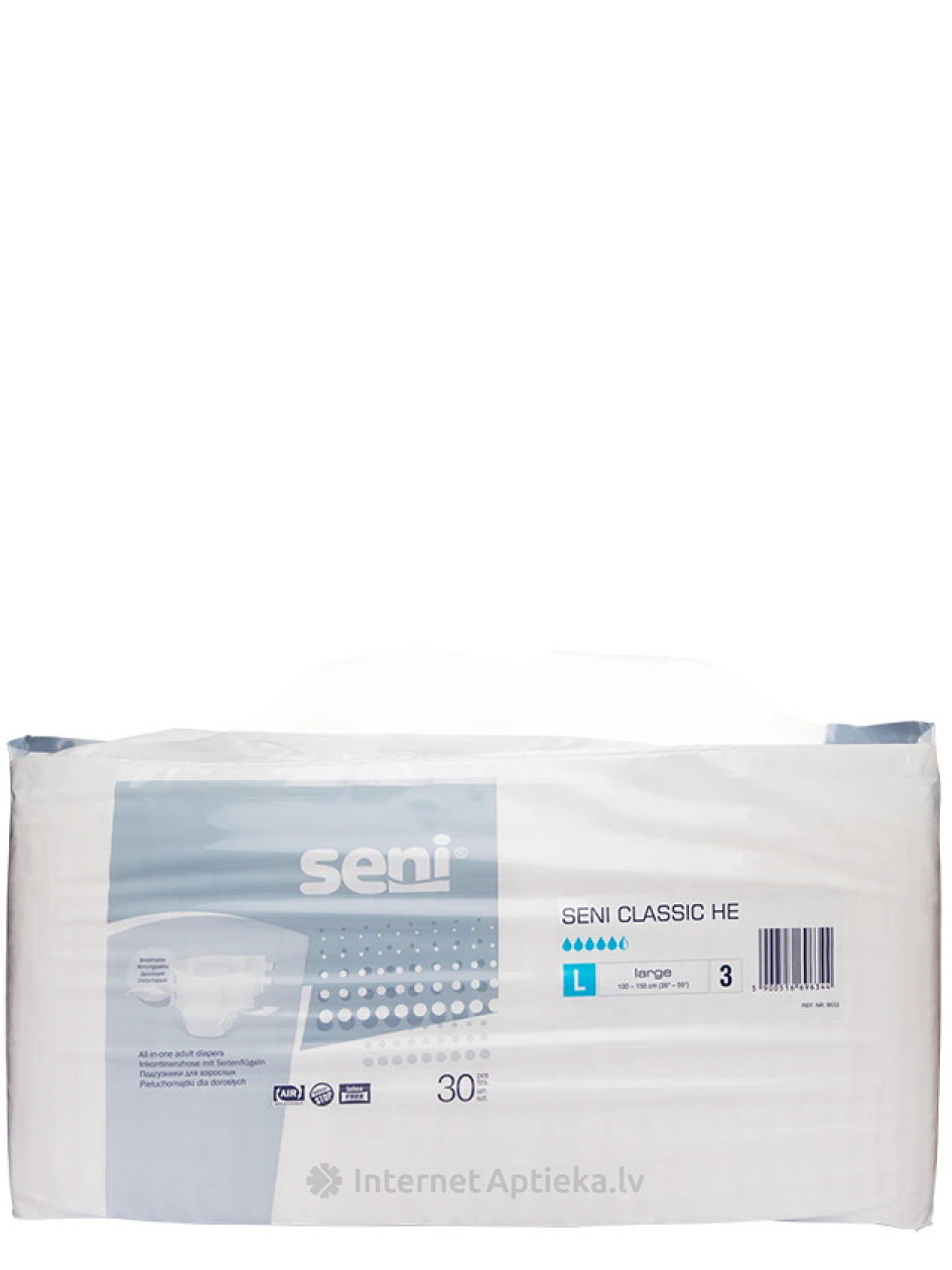 Seni Classic HE Large Подгузники, 30 шт. | internetaptieka.lv