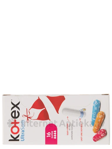 Тампоны Kotex UltraSorb Super, 16 шт. | internetaptieka.lv