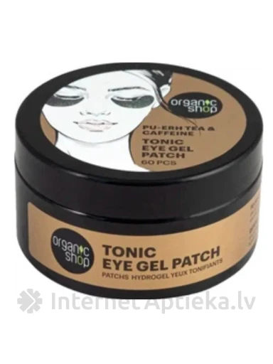 ORGANIC SHOP akių pleistrai Pu-erh arbata ir Kofeinas, 60 vnt | internetaptieka.lv