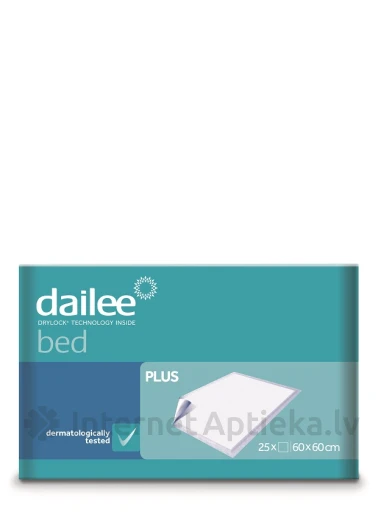 Dailee Bed Plus 60 x 60 cm Paladziņi, 25 gb. | internetaptieka.lv