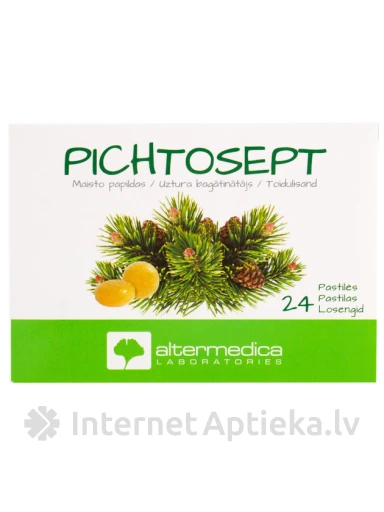 PICHTOSEPT 24 ЛЕДЕНЦА, 24 леденца | internetaptieka.lv