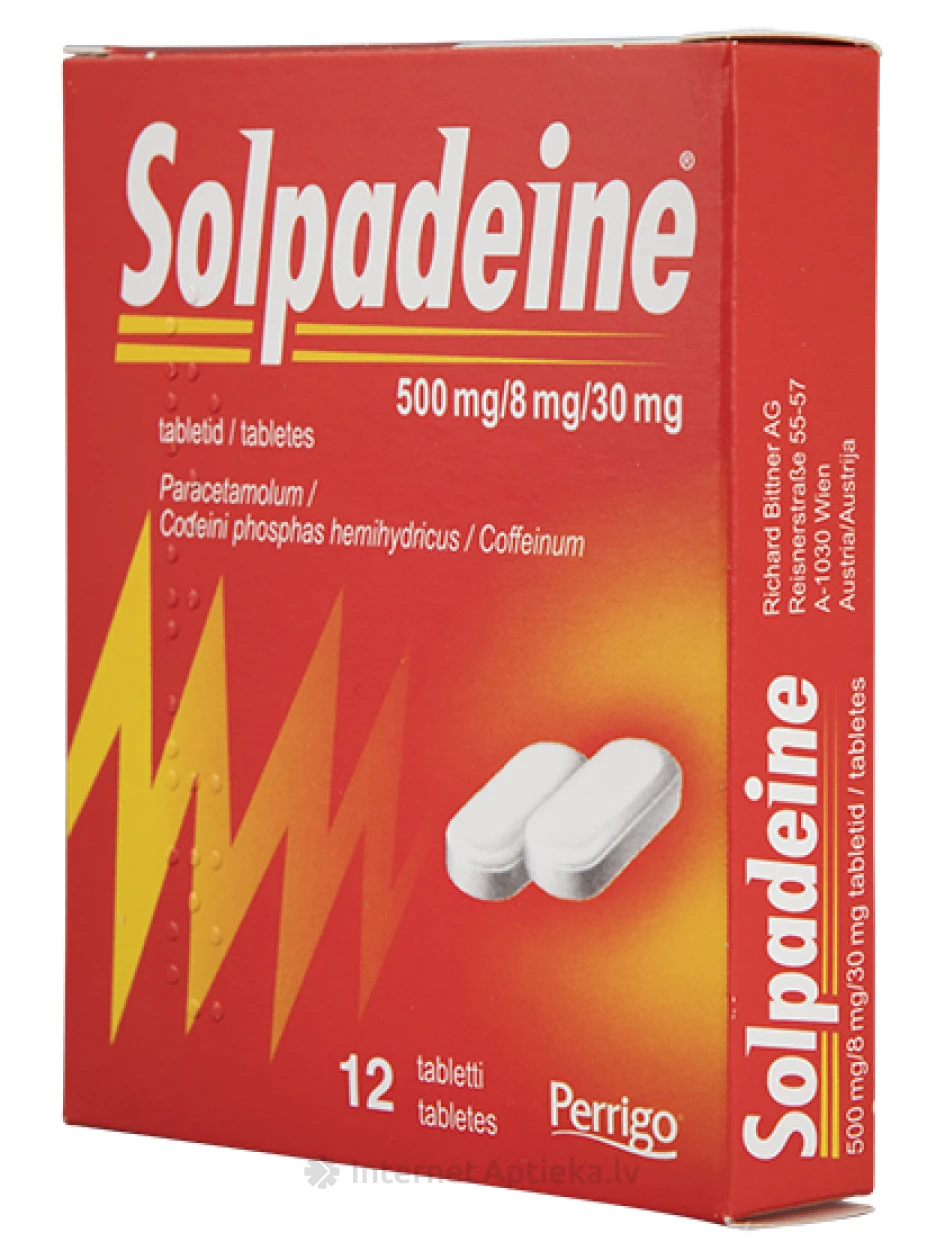Solpadeine, 12 таблеток | internetaptieka.lv
