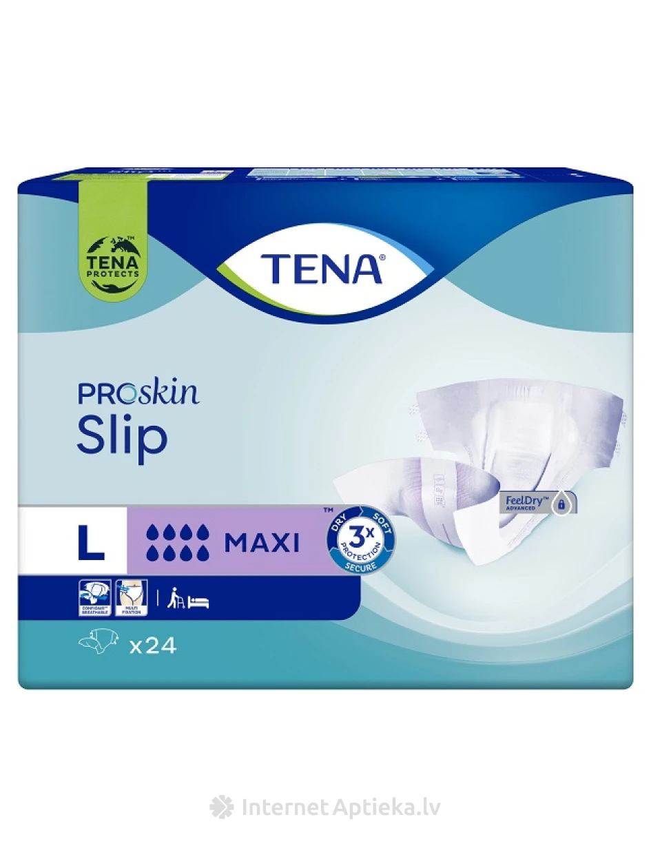 Tena Slip Maxi L autiņbikses, 24 gb. | internetaptieka.lv