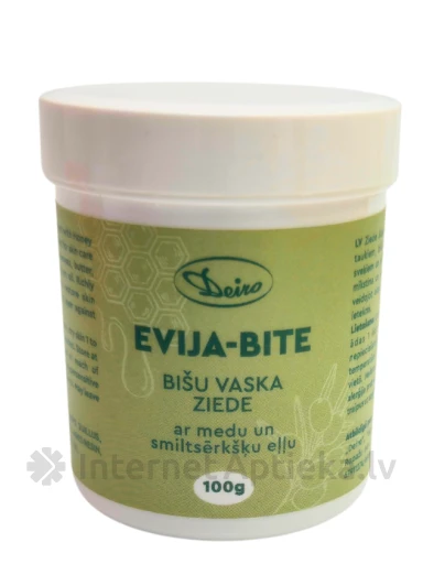 Deiro EVIJA-BITE Mesilasvaha salv mee ja astelpajuõliga, 100 g | internetaptieka.lv