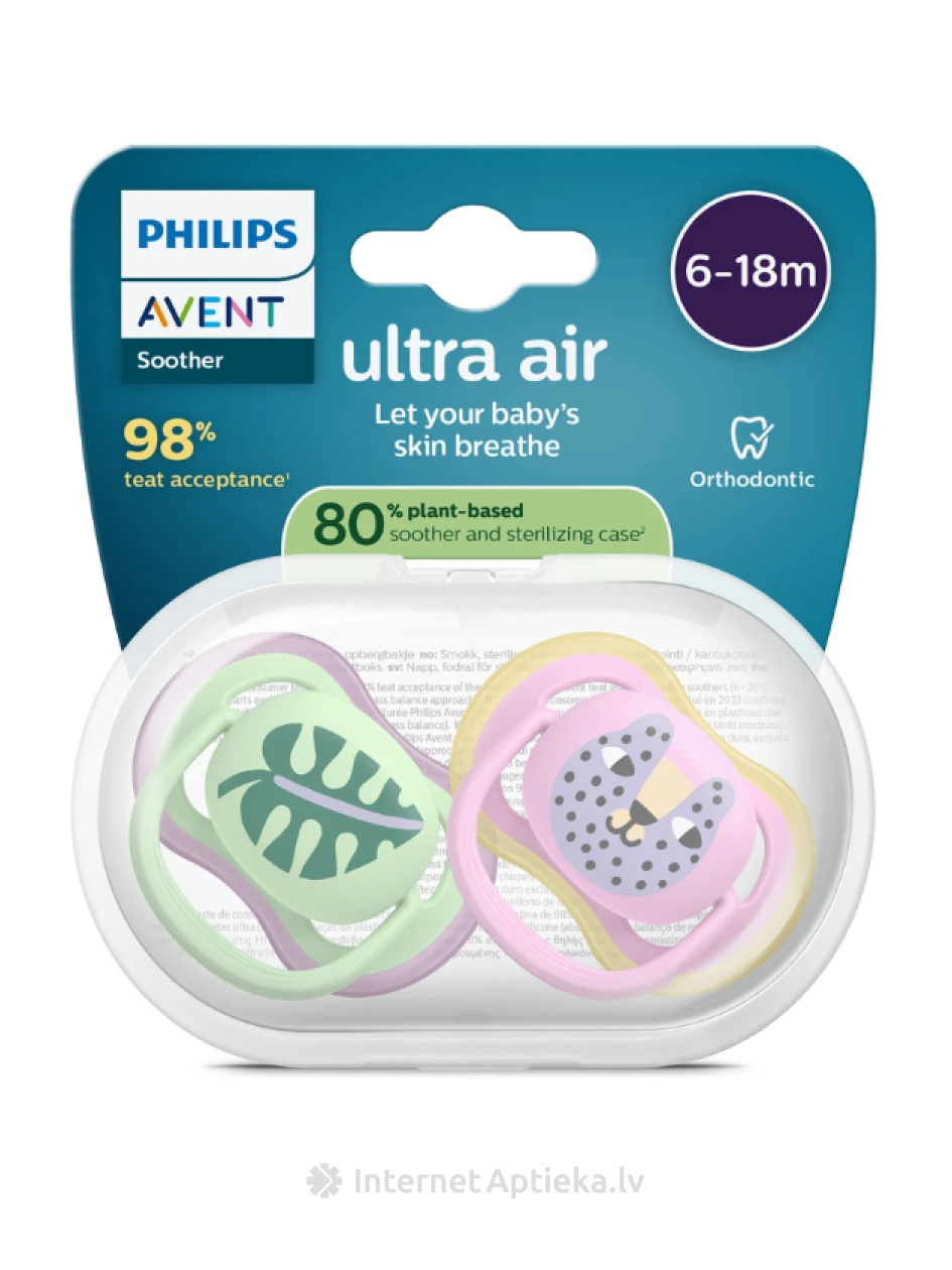 Philips Avent Ultra Air lutt, 6-18M (2 tk) | internetaptieka.lv