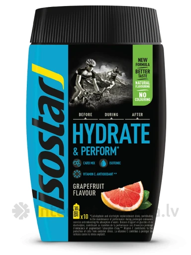 Isostar Hydrate & Perform Grapefruit pulber, 400 g | internetaptieka.lv
