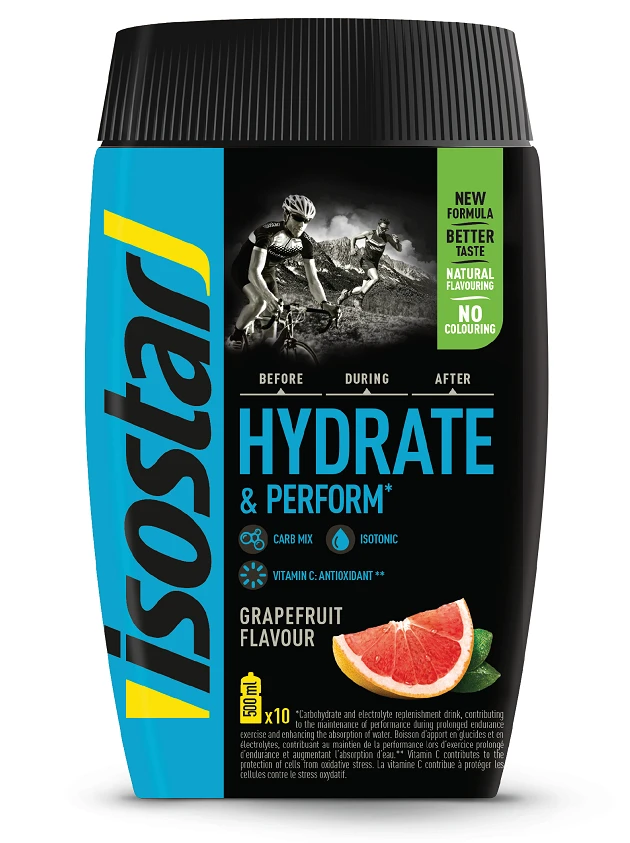 ISOSTAR Hydrate & Perform Grapefruit pulveris, 400 g