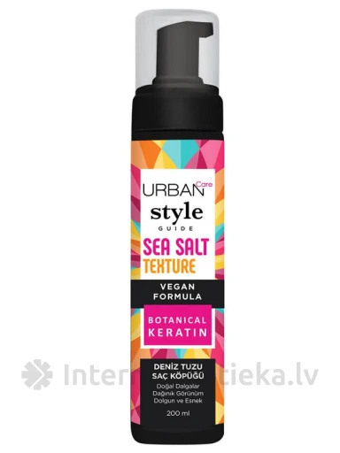 Urban Care Stila Ceļvedis Jūras Sāls Matu putas, 200 ml | internetaptieka.lv
