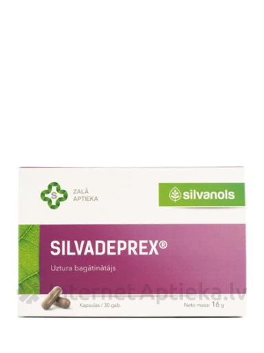 Silvanols Silvadeprex, 30 kapsulas | internetaptieka.lv