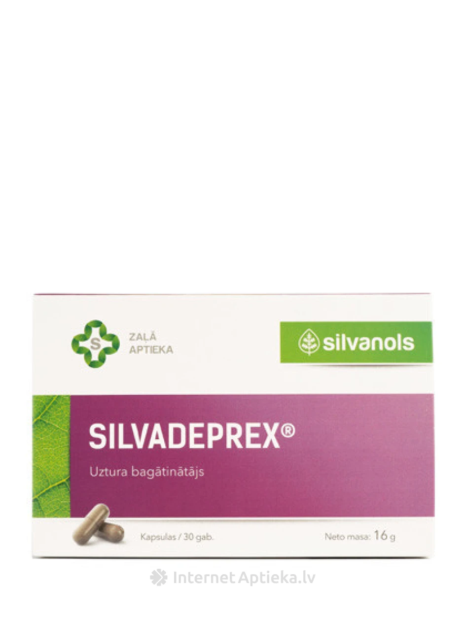 Silvanols Silvadeprex, 30 kapsulas | internetaptieka.lv