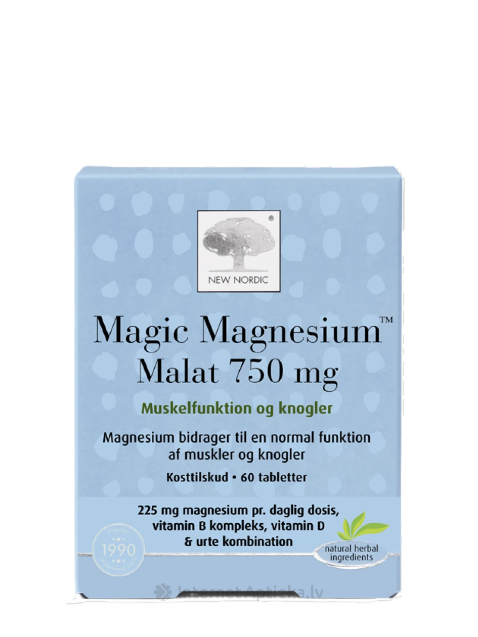 NewNordic Magic Magnesium Malat, 60 tabletes | internetaptieka.lv