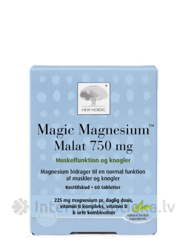 NewNordic Magic Magnesium Malat, 60 tabletes | internetaptieka.lv