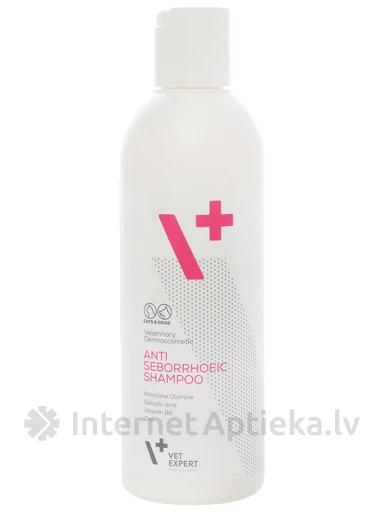 VetExpert Antiseborrheic šampoon koertele ja kassidele, 250 ml | internetaptieka.lv
