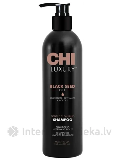 CHI Luxury Black Seed Oil Gentle Cleansing Šampūnas, 739 ml | internetaptieka.lv