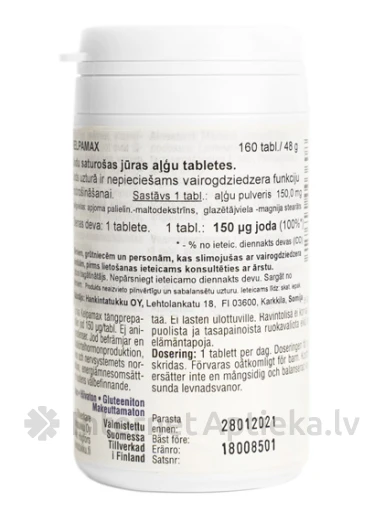 Kelpamax, 120 tabletes | internetaptieka.lv