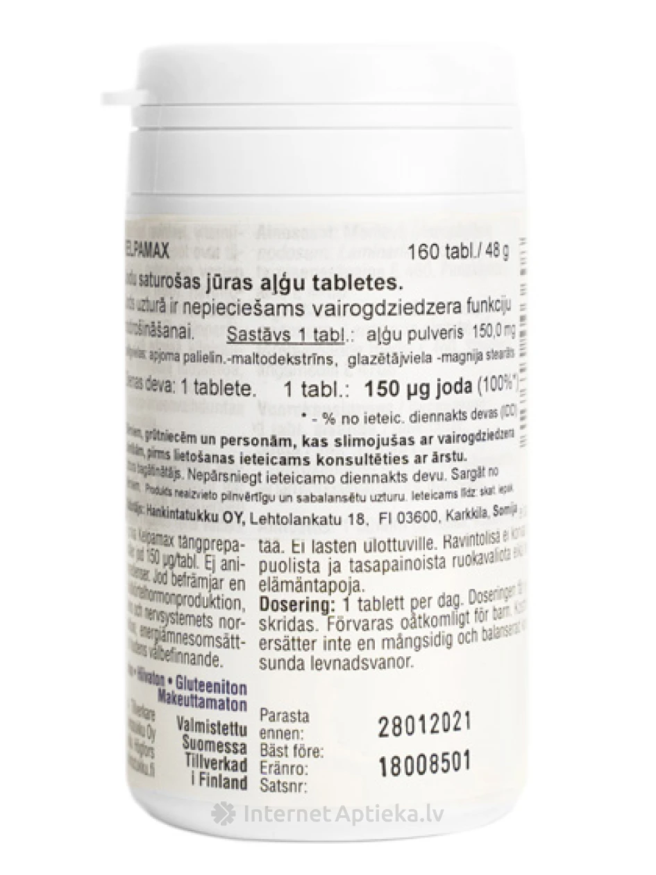 Kelpamax, 120 tabletes | internetaptieka.lv