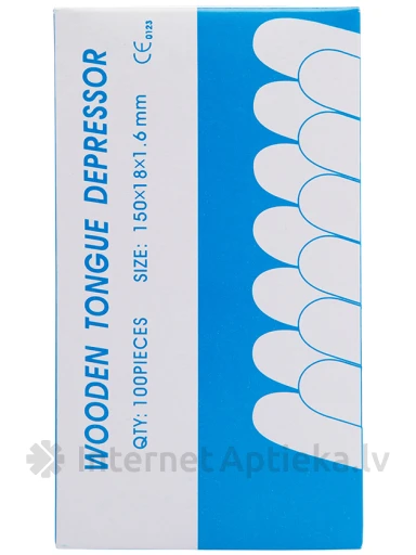 Olko puidust spaatlid 150mm x 18mm x 1,6mm, 100 tk. | internetaptieka.lv