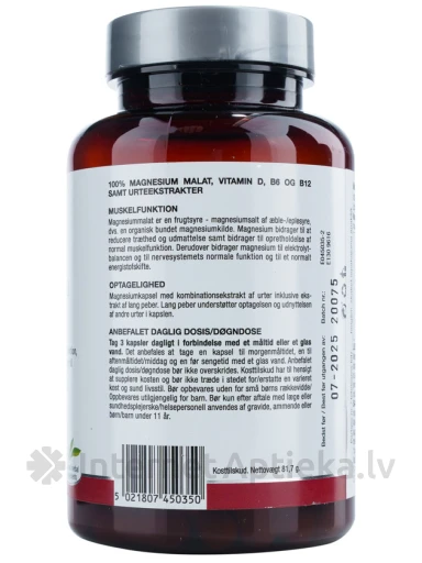 New Nordic Magnesium malate, 90 kapsulas | internetaptieka.lv