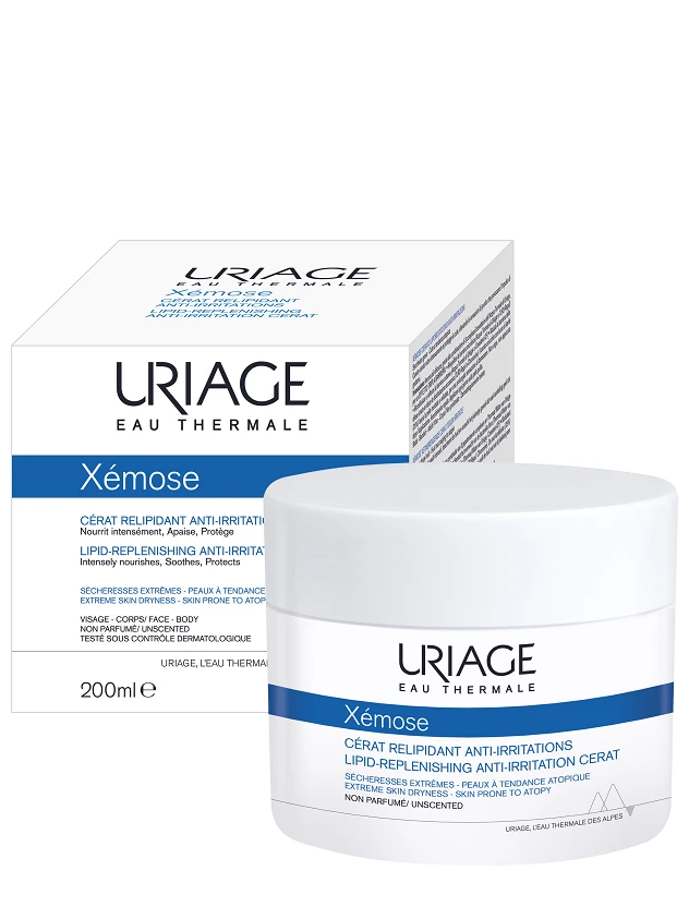 URIAGE krēms sausai, sasprēgājušai ādai ar noslieci uz atopiju XEMOSE CERAT, 200 ml
