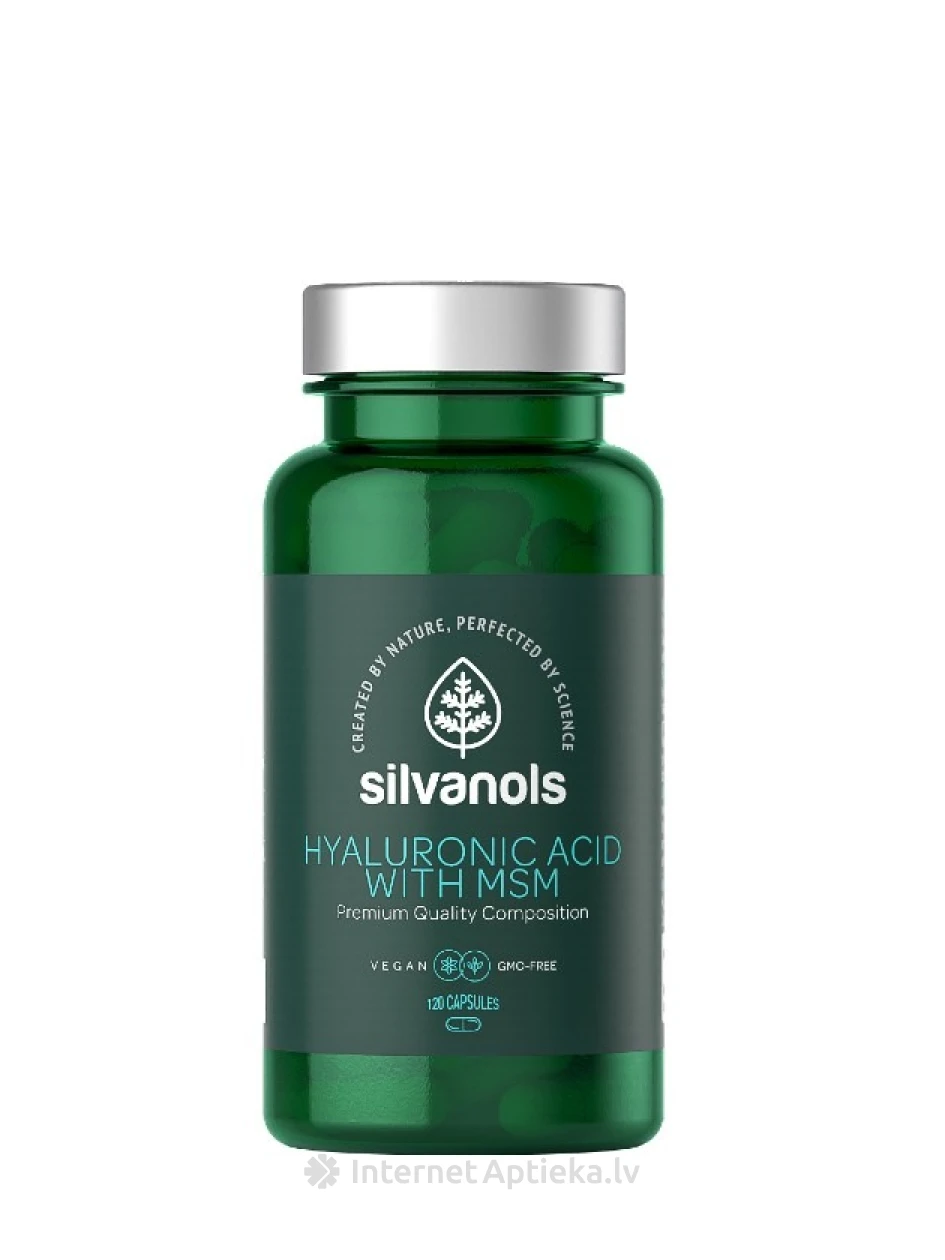 Silvanols гиалуроновая кислота с MCM, 120 капсул | internetaptieka.lv