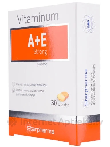 Vitaminum A+E Strong, 30 gb. | internetaptieka.lv