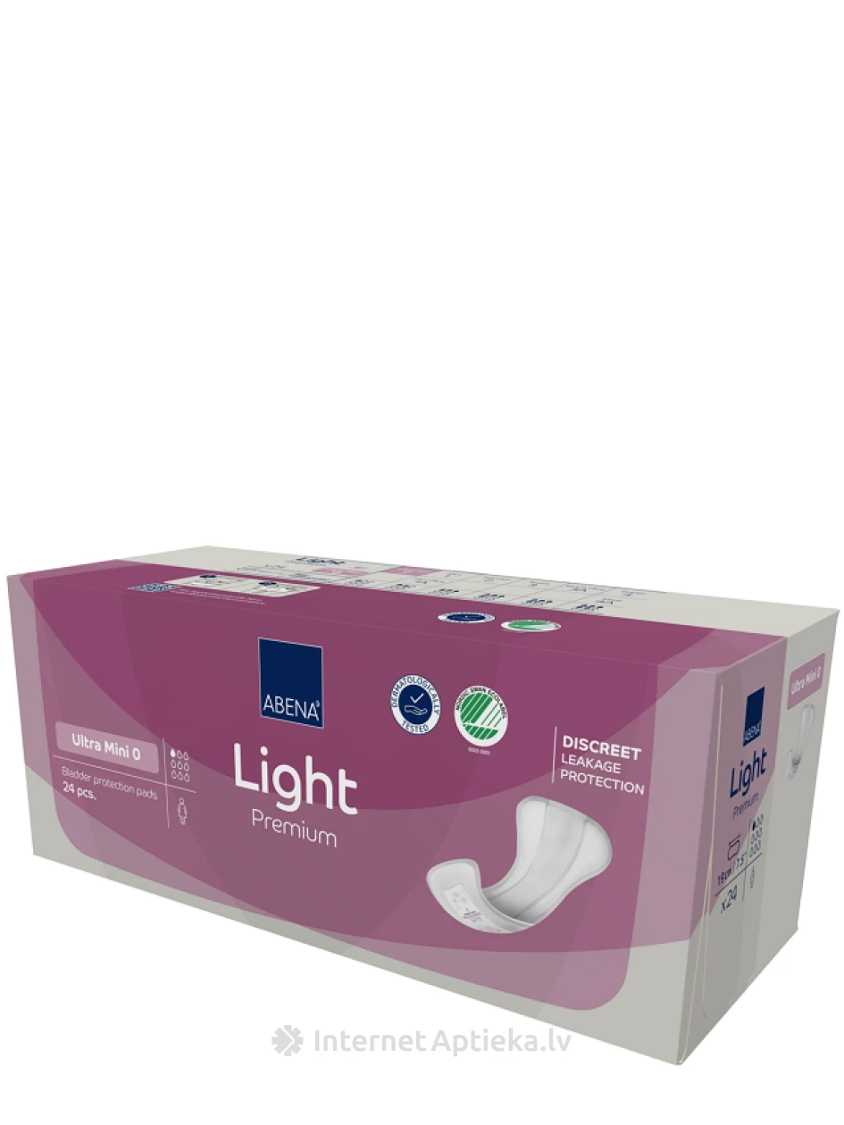 ABENA Light Ultra Mini Premium anatomiskie ieliktnīši, 24 gb. | internetaptieka.lv