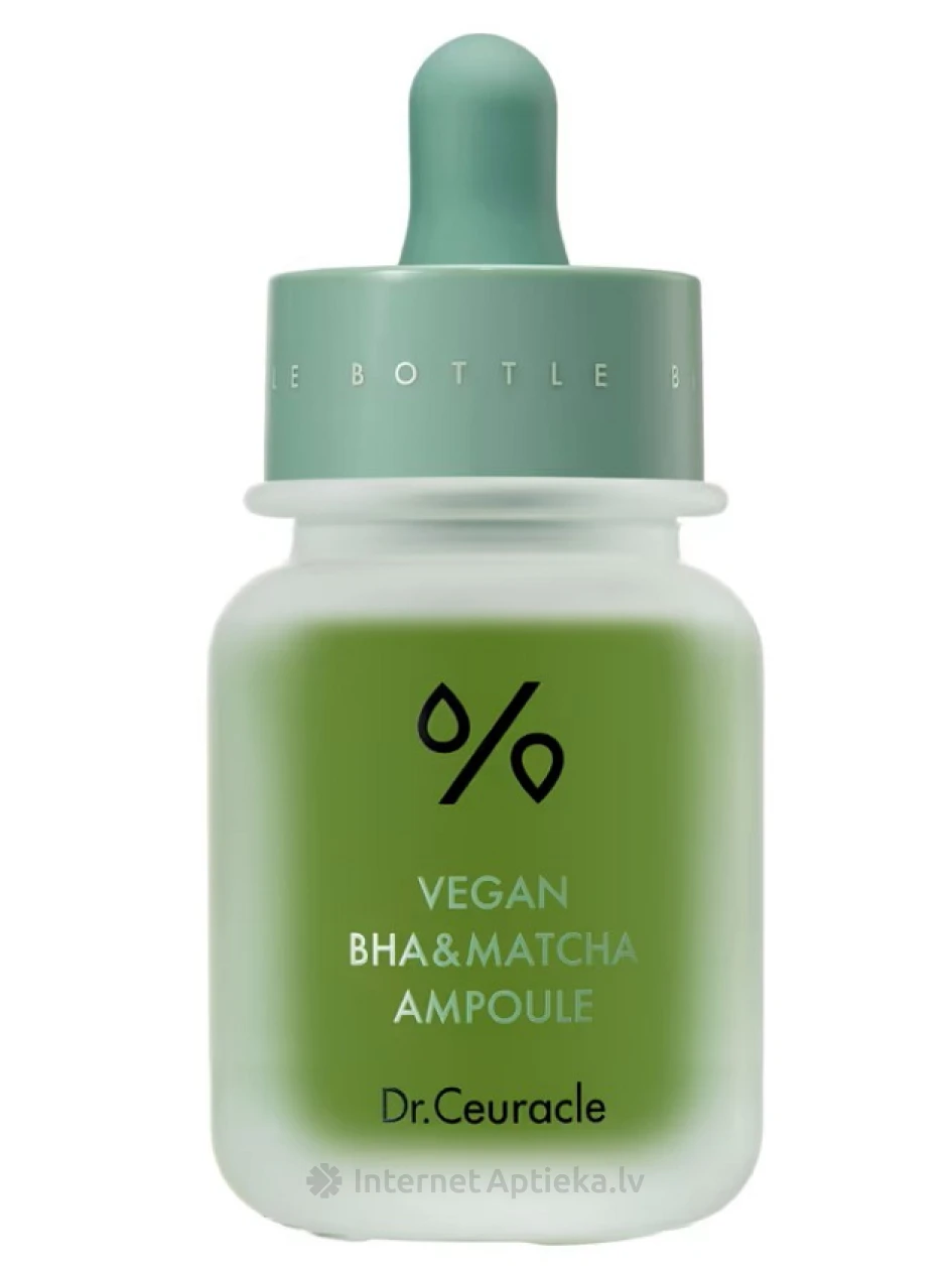 Dr. Ceuracle Vegan BHA & Matcha Ampoule punetust vähendav ja rahustav näoseerum, 30 ml | internetaptieka.lv