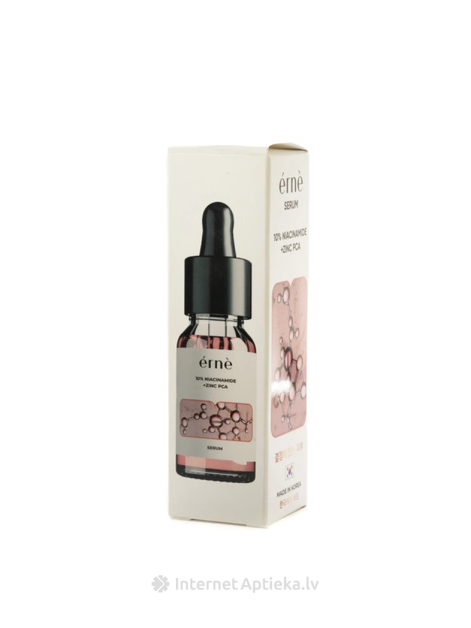 Erne serums 10% niacinamīda un cinka PCA, 30 ml | internetaptieka.lv