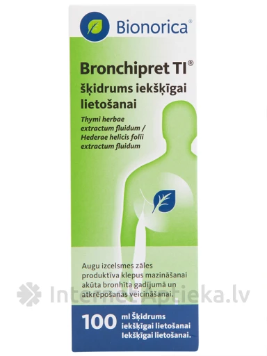 Bronchipret TI vedelik suukaudseks kasutamiseks, 100 ml | internetaptieka.lv