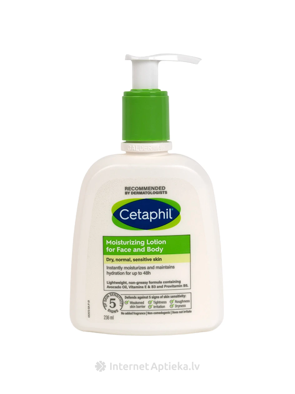 CETAPHIL niisutav emulsioon näole ja kehale, 236ml | internetaptieka.lv