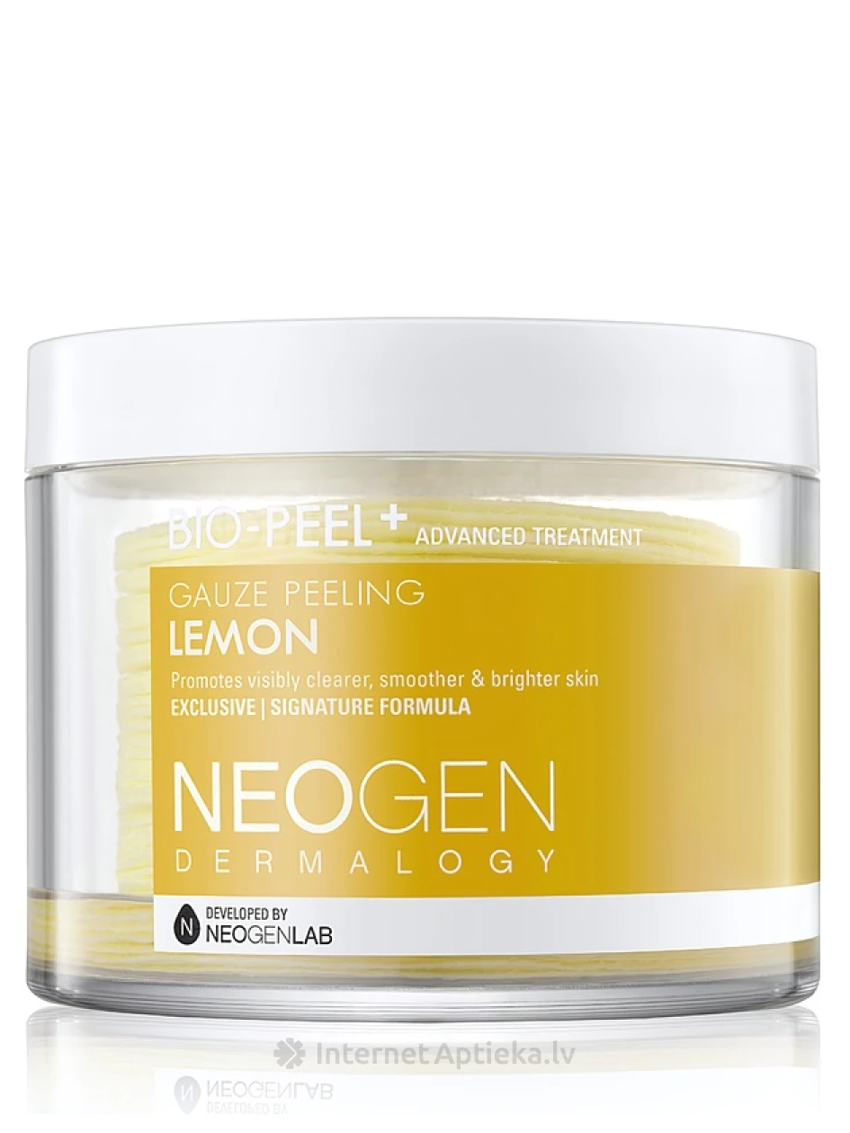 Neogen Dermalogy Bio-Peel Gauze Peeling - Lemon Pīlinga spilventiņi, 200 ml | internetaptieka.lv