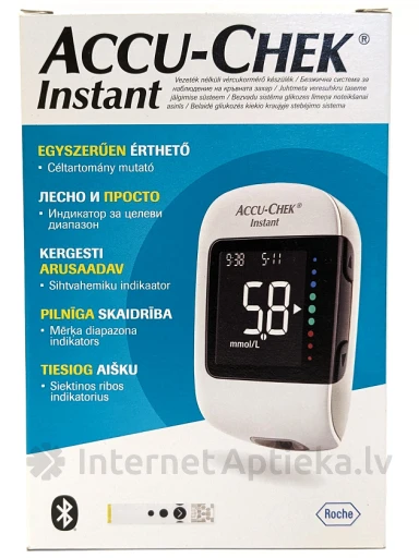 Accu-Chek Instant  glükomeeter + 10 lansetti, 1 tk. | internetaptieka.lv