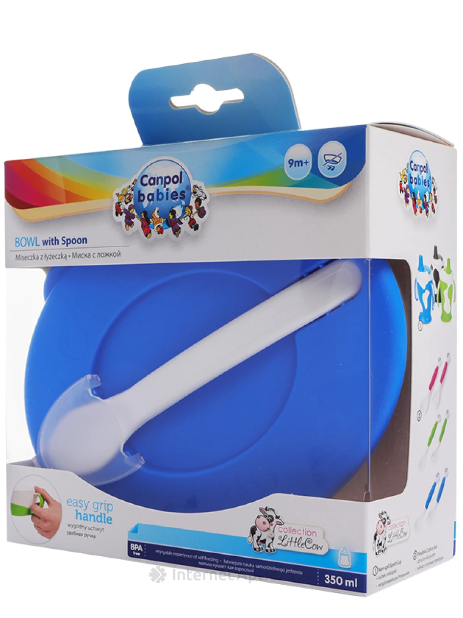 Canpol чашка с крышкой + ложка от 9 мес., 1 шт. | internetaptieka.lv