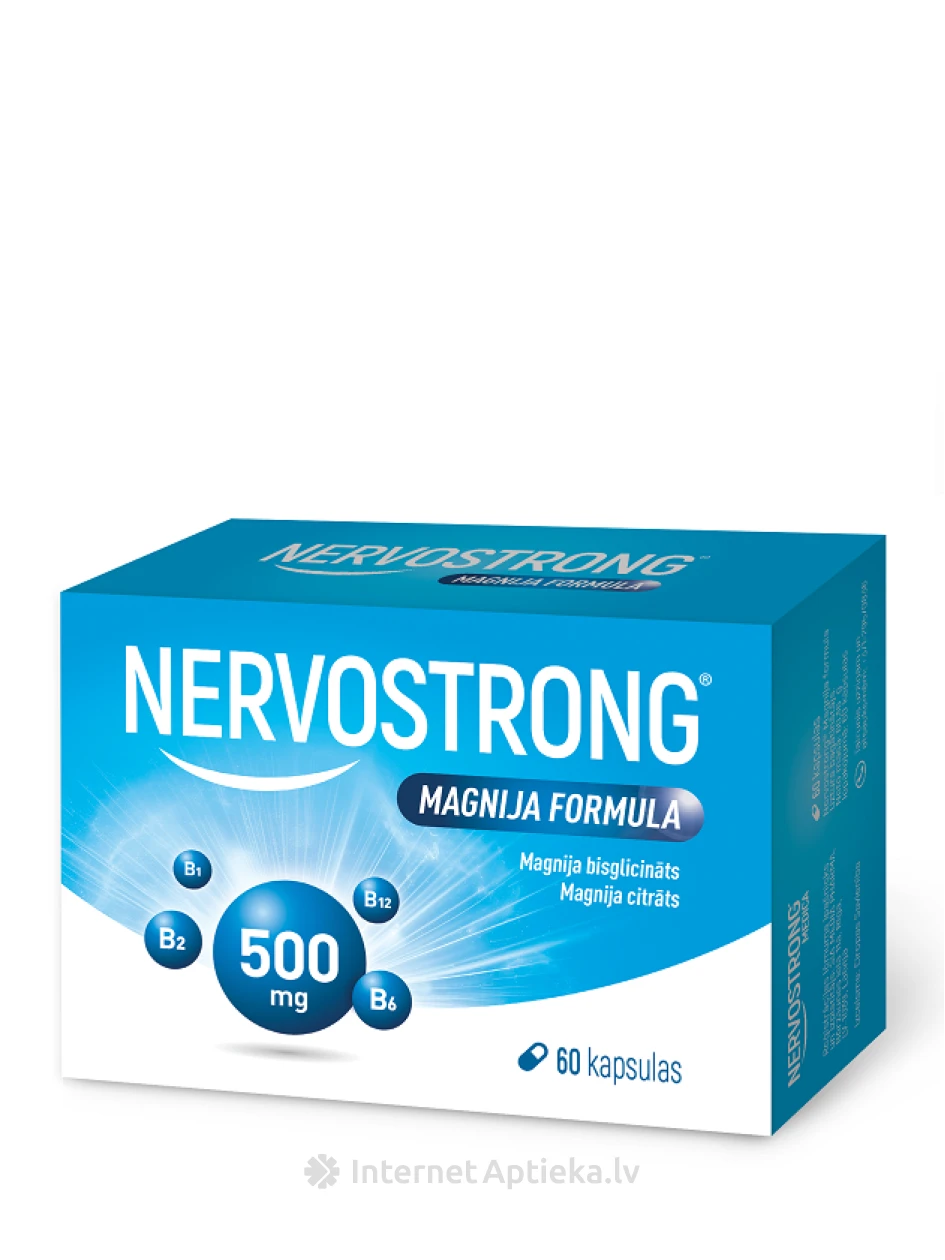 Nervostrong magneesiumivalem,, 60 kapslit | internetaptieka.lv
