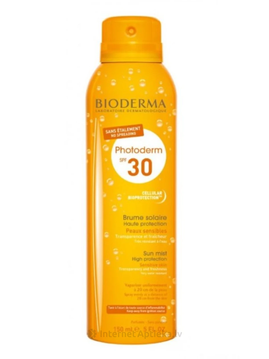 Bioderma Photoderm Brume Solaire SPF30 Saules aizsargsprejs, 150 ml | internetaptieka.lv