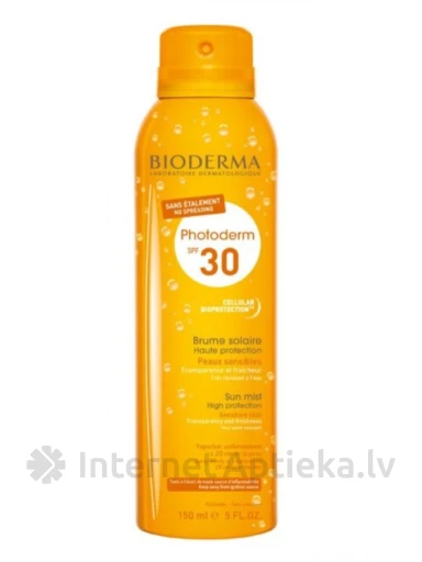 Bioderma Photoderm Brume Solaire SPF30 Saules aizsargsprejs, 150 ml | internetaptieka.lv