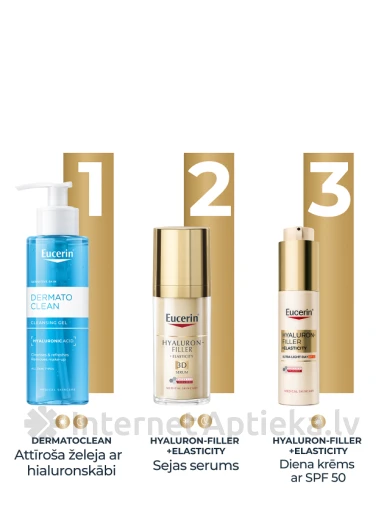 Eucerin Hyaluron-Filler + Elasticity ļoti vieglas tekstūras dienas krēms SPF 50, 50 ml | internetaptieka.lv