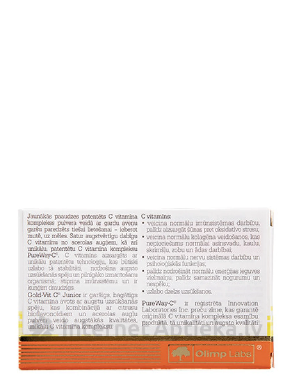 Olimp Labs Gold-Vit C Junior (aveņu), 15 paciņas | internetaptieka.lv