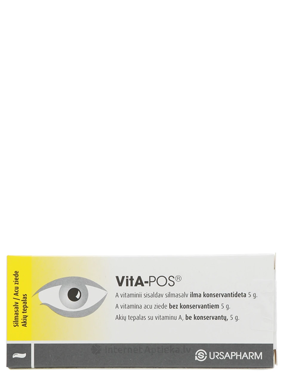 Vita-pos silmasalv A-vitamiiniga, 5 g | internetaptieka.lv