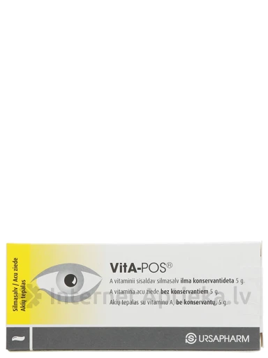 Vita-pos silmasalv A-vitamiiniga, 5 g | internetaptieka.lv