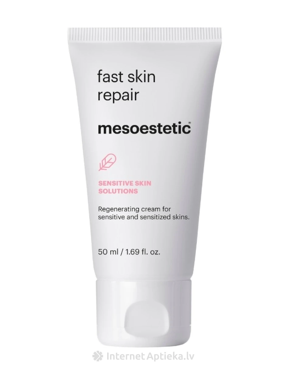 Mesoestetic fast skin repair näokreem tundlikule, ärritunud nahale, 50 ml | internetaptieka.lv