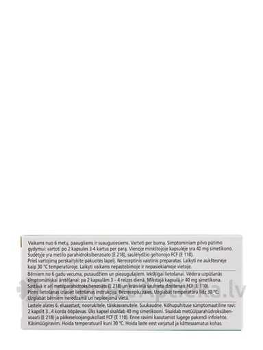 Espumisan 40 mg, 50 kapsulas | internetaptieka.lv