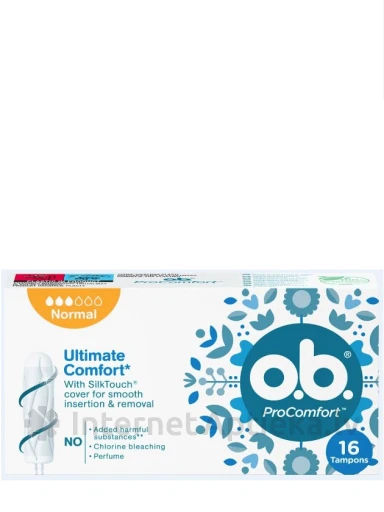 O.B. ProComfort Normal тампоны, 16 шт. | internetaptieka.lv